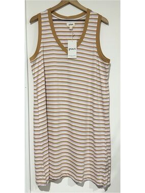 Pact Soho Stripe Softspun A-Line Tank Dress